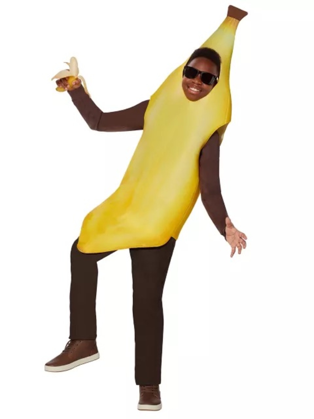 Kids Yellow Banana One-Piece Costume Fruit Dress-Up OS